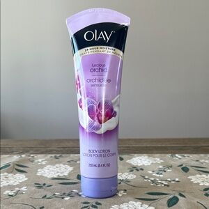 OLAY Luscious Orchid Body Lotion - Lavender and White Rare Discontinued 8 Oz